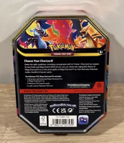 Pokemon TCG Mega Charizard X EX Tin Charizard Promo New Sealed - Image 2