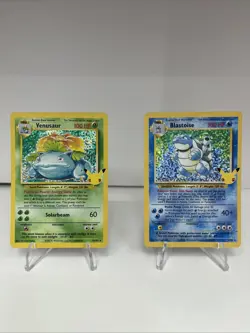 Pokemon Celebrations Blastoise & Venusaur Classic Collection Holo Near Mint - Image 1