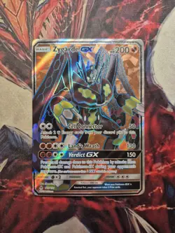 Zygarde GX (Full Art) 123/131 Pokemon SM Forbidden Light Ultra Rare - NM/LP - Image 1