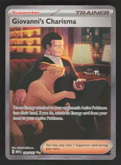 Giovanni's Charisma 204/165 Pokemon TCG Scarlet & Violet 151 NM - Image 1