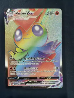 Pokemon Victini VMAX Secret Rare Holo SWSH05: Battle Styles 2021 165/163 NM - Image 1
