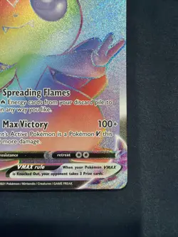 Pokemon Victini VMAX Secret Rare Holo SWSH05: Battle Styles 2021 165/163 NM - Image 4