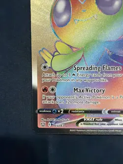 Pokemon Victini VMAX Secret Rare Holo SWSH05: Battle Styles 2021 165/163 NM - Image 5