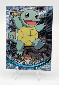 2000 Pokemon Topps Chrome: Squirtle #07 - NM - Image 1