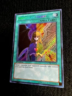 🔥 YUGIOH • CHANGE OF HEART • SECRET RARE • LCYW-EN124 • 1st EDITION • NM 🔥 - Image 3