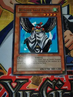 Winged Sage Falcos pgd-072 1st Edition (VG) Rare Yu-Gi-Oh! - Image 3