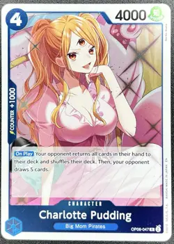 Charlotte Pudding Op06-047 Foil Rare One Piece TCG NM - Image 1