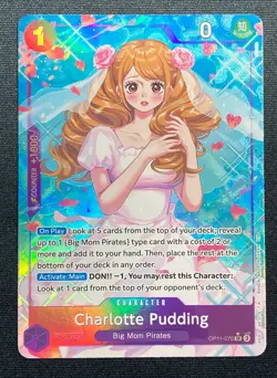 Charlotte Pudding Alternate Art One Piece 2025 A Fist Of Divine Speed #OP11-070 - Image 1