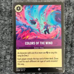 Disney Lorcana Winterspell Colors of the Wind 64/204 Super Rare NM/M - Image 1