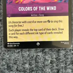 Disney Lorcana Winterspell Colors of the Wind 64/204 Super Rare NM/M - Image 4