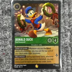 Disney Lorcana Winterspell Donald Duck Fred Honeywell Foil 93/204 Legendary NM - Image 1