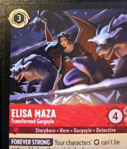 Elisa Maza - Transformed Gargoyle 112/204 Rare Winterspell Disney Lorcana TCG - Image 2