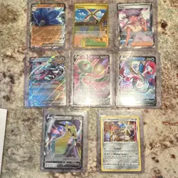 Pokemon Scarlet & Violet 8 Card Lot Glimmora Tulip Gardevoir V Full Art Holo - Image 1