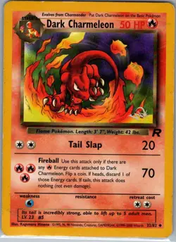 Dark Charmeleon [W Stamped] 32/82 Non Holo WoTC Promo - Pokemon Card - MP - Image 1