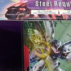 Qubeley Gundam TCG GD02-036 LR+ Alt Art Holofoil Rare Card - Image 3