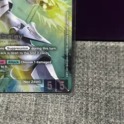 Qubeley Gundam TCG GD02-036 LR+ Alt Art Holofoil Rare Card - Image 5