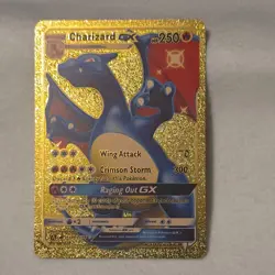 Pokemon Gold Foil Charizard GX Card Lot - 2 English Fire Cards - Image 2