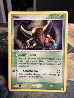Pokemon TCG Pinsir EX Hidden Legends Holo Card 13/101 Rare - Image 1