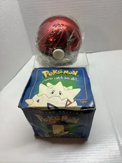 Pokemon Togepi 23K Gold Plated Card Burger King 1999 Factory Sealed Damaged Box - Image 1