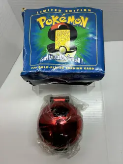 Pokemon Togepi 23K Gold Plated Card Burger King 1999 Factory Sealed Damaged Box - Image 5