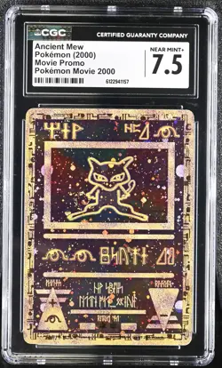 CGC 7.5 Ancient Mew 2000 Movie Promo Reverse Holo Pokemon Card - Image 1