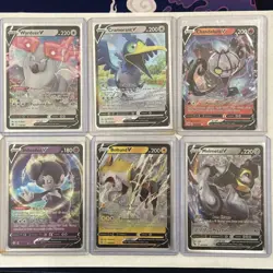 Pokemon Lot of 6 Full Art "V" Cards M-NM Unplayed Pack Fresh - Image 1