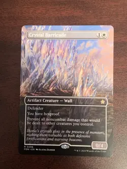 Crystal Barricade (Borderless) [Foundations] Near Mint - Image 1