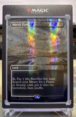 Marsh Flats (Borderless) (Dragonscale Foil) Special Guests Foil + One-Touch! - Image 1