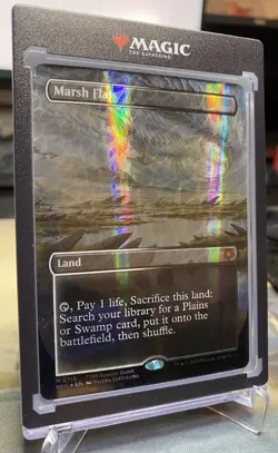 Marsh Flats (Borderless) (Dragonscale Foil) Special Guests Foil + One-Touch! - Image 2