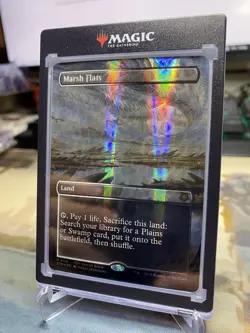 Marsh Flats (Borderless) (Dragonscale Foil) Special Guests Foil + One-Touch! - Image 3