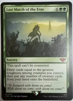 Last March of the Ents #172 (NM) Lord of the Rings LTR Magic MTG - Image 1