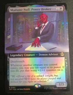 MTG TMNT - Madame Null, Power Broker - Foil Extended Art Rare - Image 1
