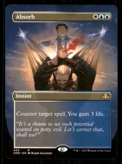 Absorb (Borderless) Dominaria Remastered #443 Rare LP - Image 1