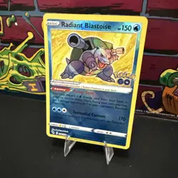 Pokemon Radiant Blastoise #018/078 English Pokemon GO - Image 3