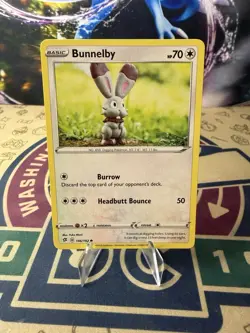 Pokemon TCG Bunnelby Rebel Clash 146/192 Regular Common Yuka Morii - Image 1