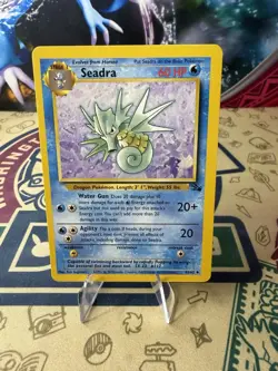 Seadra Fossil 42/62 Regular Unlimited Uncommon Pokemon TCG - Image 1