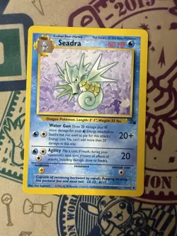 Seadra Fossil 42/62 Regular Unlimited Uncommon Pokemon TCG - Image 3