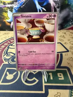 Sinistea 097/197 Yuka Morii Obsidian Flames Pokemon TCG - Image 1