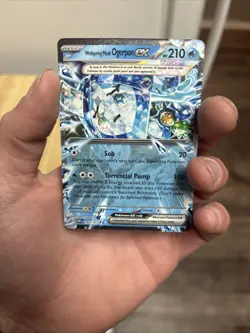 Pokemon Twilight Masquerade Wellspring Mask Ogerpon EX 64/167 Double Rare Holo - Image 1