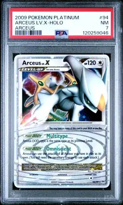 Arceus Lv. X Holo Rare PSA 7 - 2009 Pokemon Platinum Arceus #94/99 - Image 1