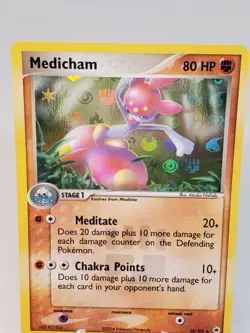 Pokemon TCG - Medicham EX Hidden Legends 10/101 Reverse Holo Rare Vintage 2004! - Image 3