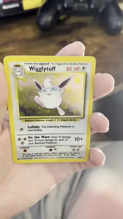 1999 Pokemon Jungle Wigglytuff Holo 16/64 Rare WOTC LP Vintage - Image 2