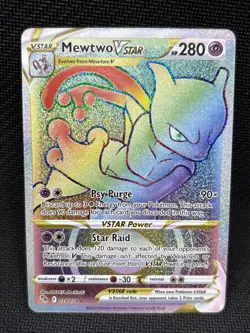 Mewtwo VSTAR 79/78 Rainbow Secret Rare Full Art Pokemon NM - Image 1
