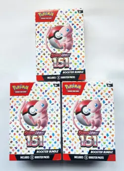 Pokemon Scarlet & Violet 151 Booster Bundle Boxes X3 - NEW SEALED - SHIPS FAST!! - Image 1