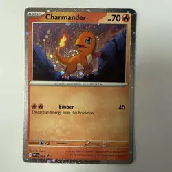 Pokemon TCG - Charmander - S&V Black Star Promo - SVP047 - Galaxy Swirl - Mint - Image 1