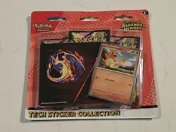 Pokemon Mega Evolution Ascended Heroes Tech Sticker Box—Promo, 3 Booster Packs - Image 1