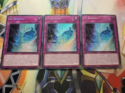 Yugioh! 3x Ice Barrier Playset - RA01-EN071 1st Edition Secret Rare - Englisch - Image 1