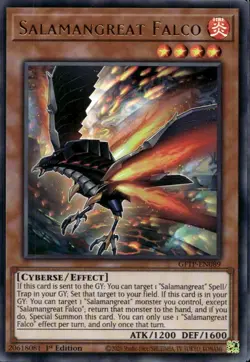 Salamangreat Falco 1st Ed Ultra Rare GFTP-EN089 Yu-Gi-Oh! - Image 1