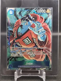 One Piece Jinbe Alt Art OP14-049 THE AZURE SEA'S SEVEN English NM - Image 1