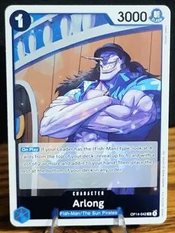 One Piece CCG Arlong OP14-042 Rare Foil Holo TCG - Image 1